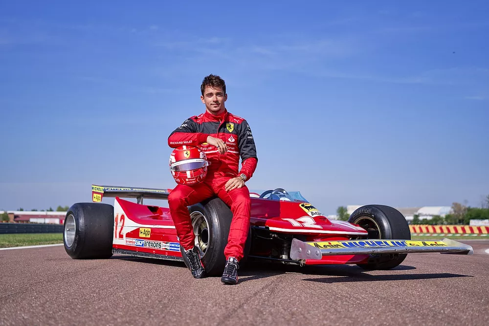 Charles Leclerc, Ferrari 312T de Gilles Villeneuve