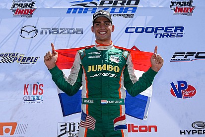 Van Kalmthout pakt kampioenschap en rijdt in 2019 Indy Lights