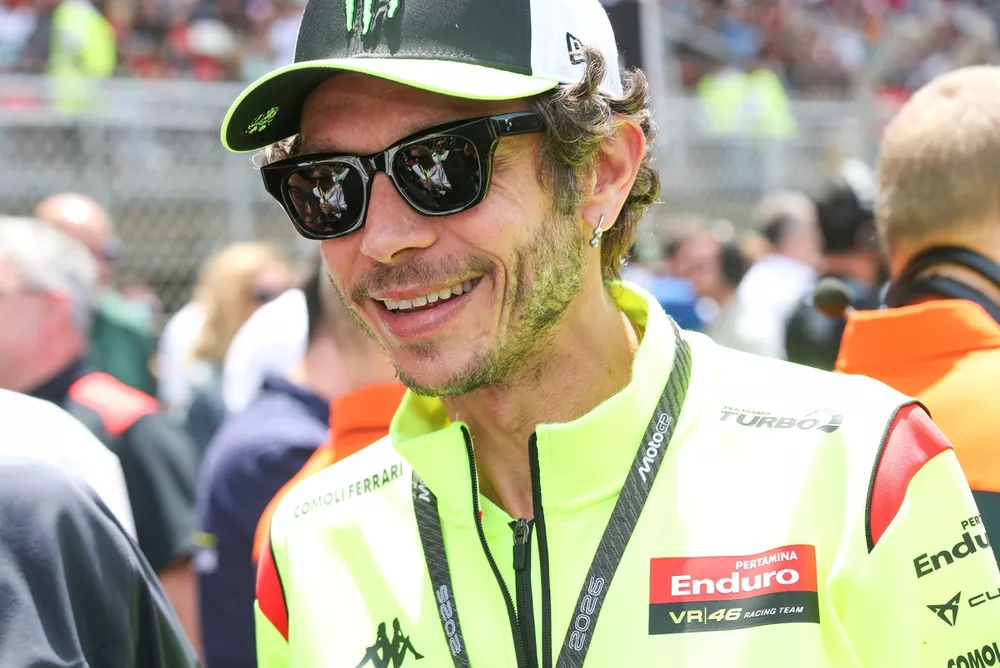  Valentino Rossi on the grid 