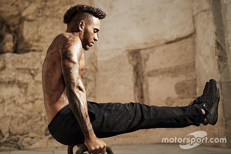 Entrenamiento de Lewis Hamilton