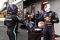 El "roce de hombros" Hamilton-Verstappen que augura batalla