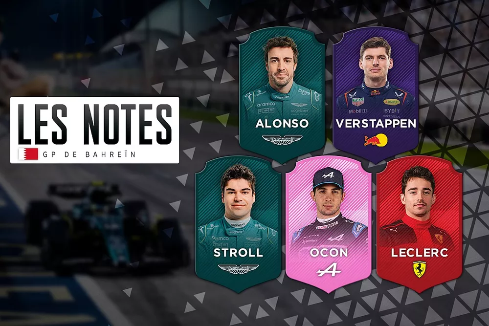 Les notes des pilotes, Grand Prix de Bahreïn