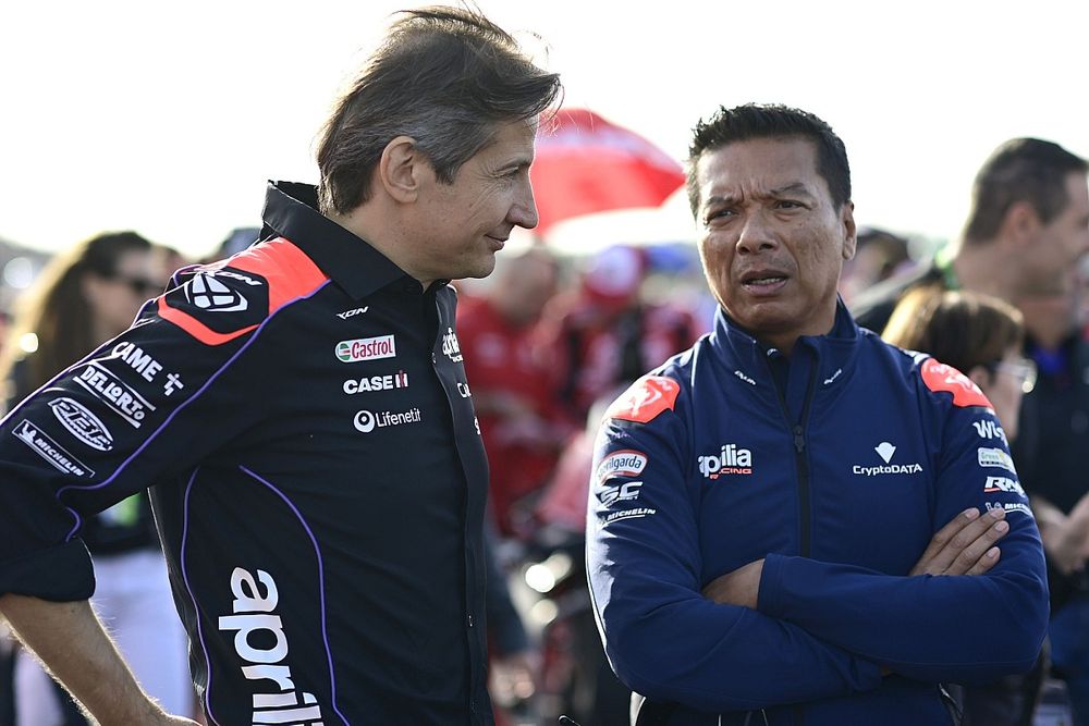 Massimo Rivola, Aprilia Racing CEO, Razlan Razal, RNF MotoGP Racing