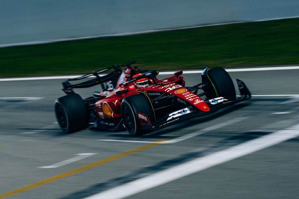 Charles Leclerc, teste da Ferrari em Barcelona