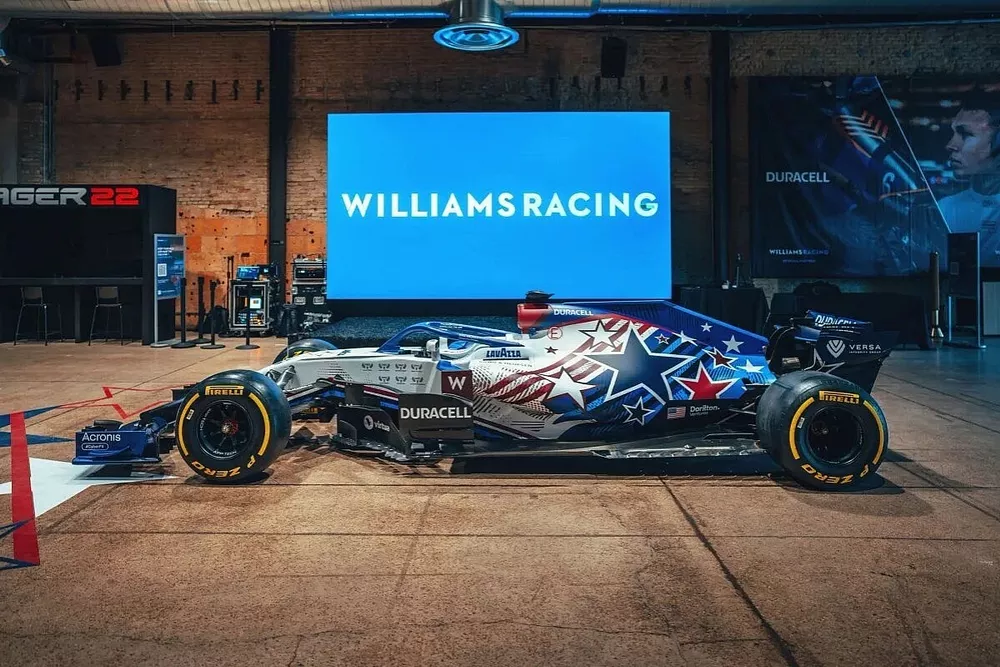 Decoración especial del Williams para el GP de Estados Unidos 2022 (1)