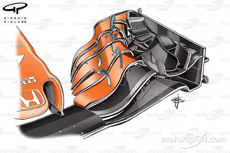 McLaren MCL32: Frontfl&uuml;gel, GP Monaco