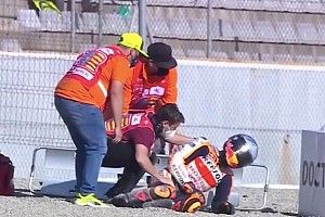 Pol Espargar&oacute; sufri&oacute; una dura ca&iacute;da y tuvo que acudir al hospital