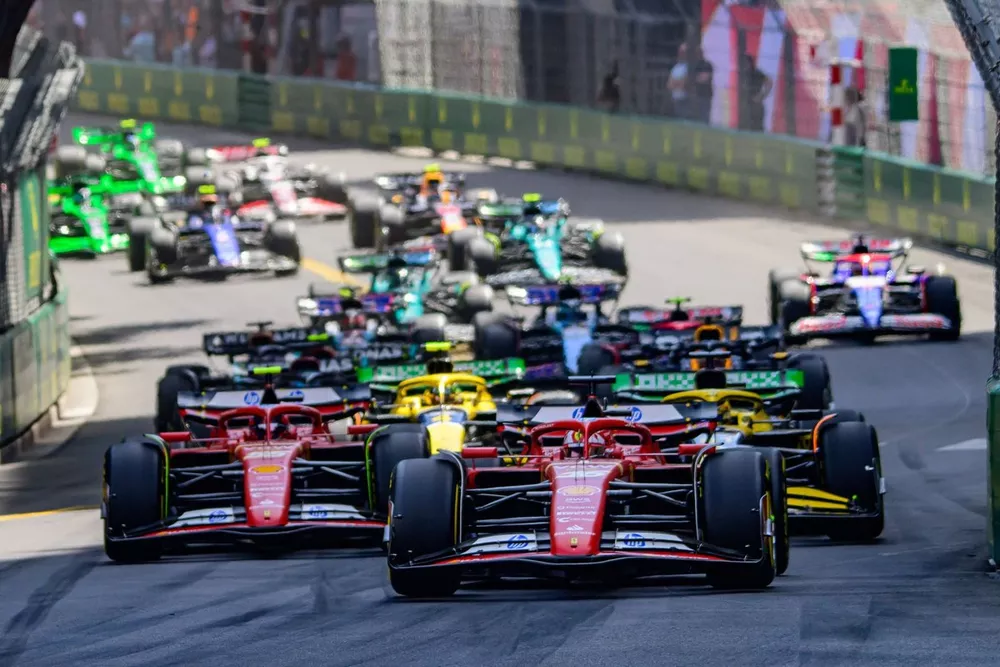Charles Leclerc, Ferrari SF-24, en t&ecirc;te au d&eacute;part