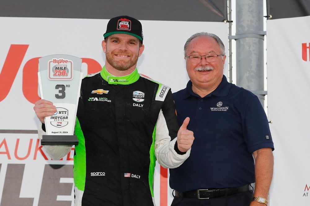 Conor Daly, Juncos Hollinger Racing Chevrolet, podium