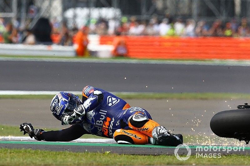 Miguel Oliveira, Red Bull KTM Tech 3 caída