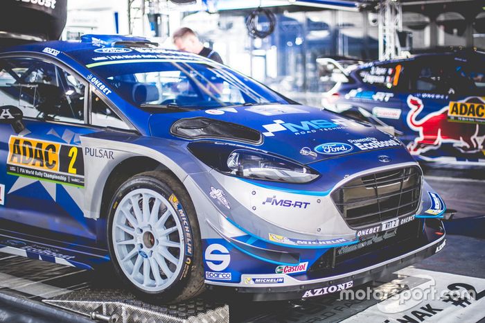 El coche de Ott Tänak, Martin Järveoja, Ford Fiesta WRC, M-Sport