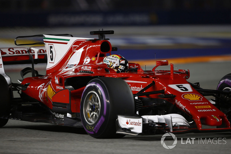 Polesitter Sebastian Vettel, Ferrari SF70H