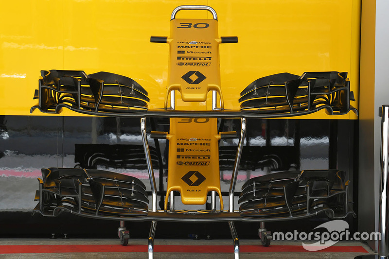 Morro y alerón delantero del Renault Sport F1 Team RS17