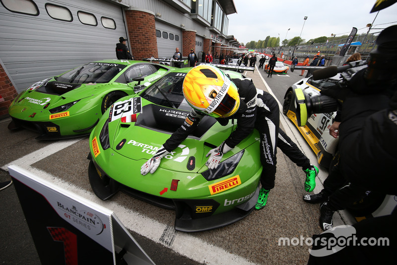 I vincitore della gara Christian Engelhart, Mirko Bortolotti, GRT Grasser Racing Team