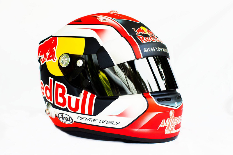 Helmet of Pierre Gasly, Scuderia Toro Rosso