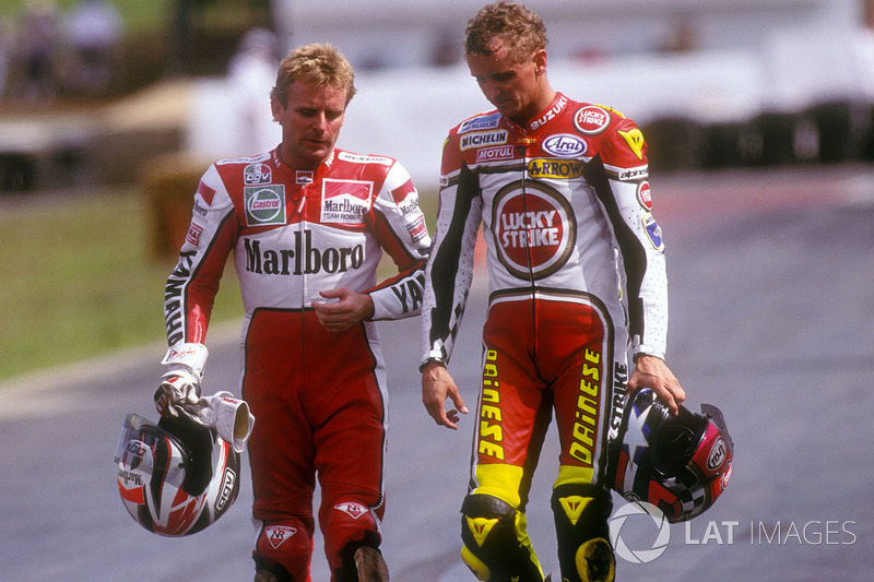 Wayne Rainey, Yamaha, Kevin Schwantz, Suzuki