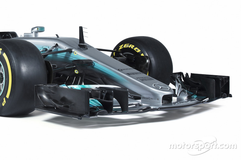 L'aileron avant de la Mercedes AMG F1 W08