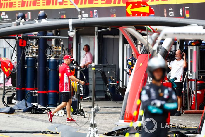 Sebastian Vettel, Ferrari tras su accidente 