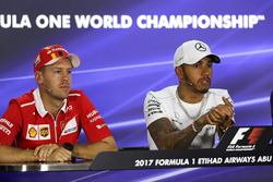 Sebastian Vettel, Ferrari ve Lewis Hamilton, Mercedes AMG F1 basın sorumlusu