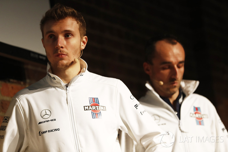 Sergey Sirotkin, Robert Kubica, Williams lors de la présentation de la FW41