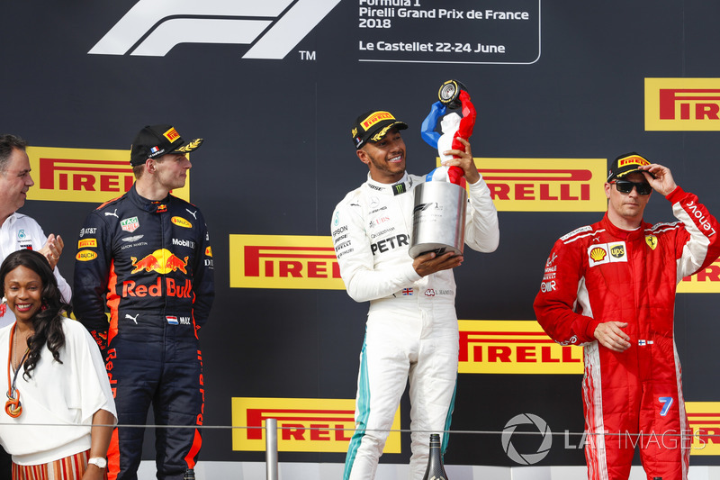 GP de Francia: 1º Hamilton, 2º Verstappen, 3º Raikkonen