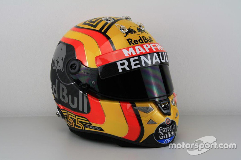 Casque de Carlos Sainz Jr., Renault Sport F1 Team