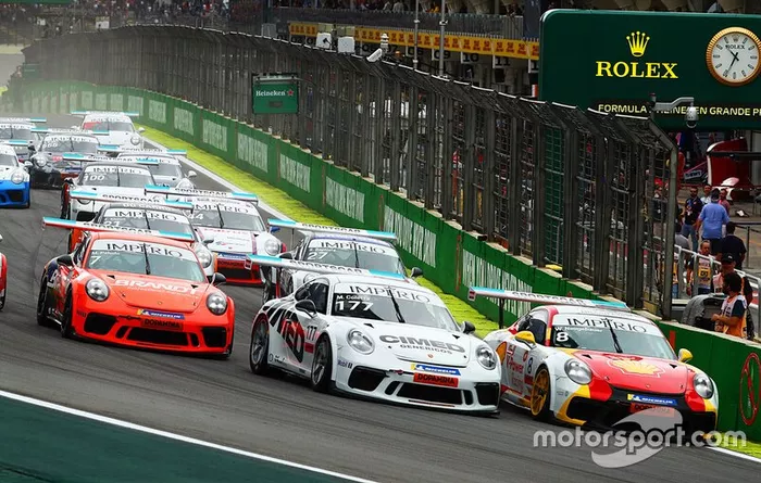 Largada Carrera Cup 40 no GP Brasil de F1 2019