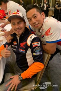 Takeo Yokoyama con Jorge Lorenzo, Repsol Honda Team