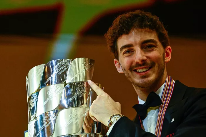 El campeón del mundo de MotoGP Francesco Bagnaia, del equipo Ducati