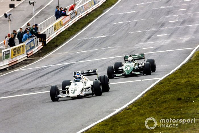 Keke Rosberg, Williams FW08C Ford, Danny Sullivan, Tyrrell 011 Ford