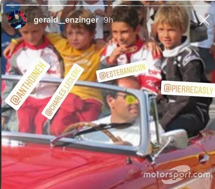 Hubert, Leclerc, Ocon e Gasly