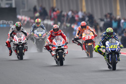 Valentino Rossi, Yamaha Factory Racing en Andrea Dovizioso, Ducati Team