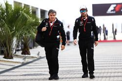 Fernando Alonso, McLaren with Fabrizio Borra, Fisio