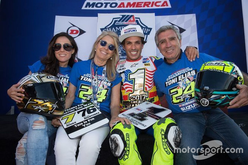 Тоні Еліас, Suzuki Team, чемпіон Moto America з родиною