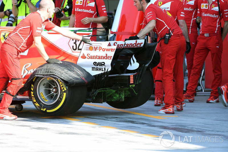 L'arrière de la Ferrari SF70H