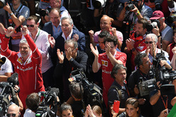 Maurizio Arrivabene, Ferrari Takım Patronu, Sergio Marchionne, CEO FIAT, Mattia Binotto, Ferrari Tek