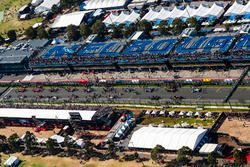 La parrilla desde el aire