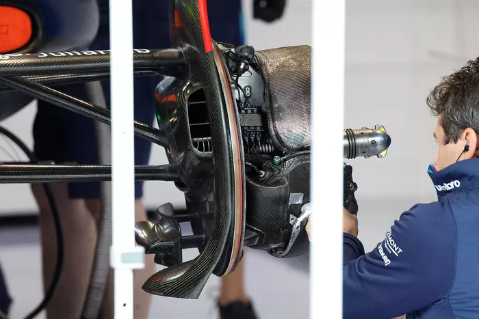 Detalle del tambor de freno del Williams FW45