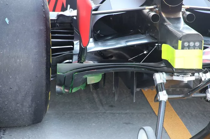Detalle de la parte trasera del Red Bull Racing RB15