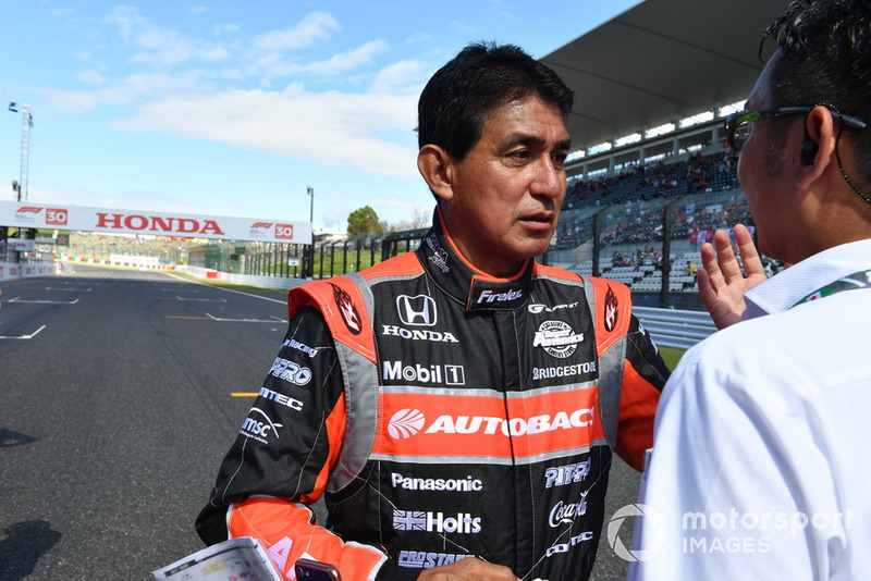 Aguri Suzuki lors des Legends F1 30th Anniversary Lap Demonstration