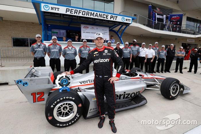 Ganador de la pole Will Power, Team Penske Chevrolet