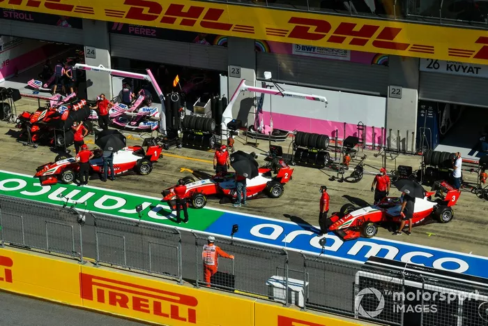 Oscar Piastri, Prema Racing, Frederik Vesti, Prema Racing e Logan Sargeant, Prema Racing