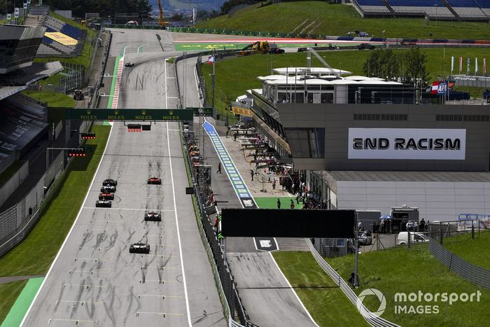 Práctica de parrilla de salida al final de la sesión