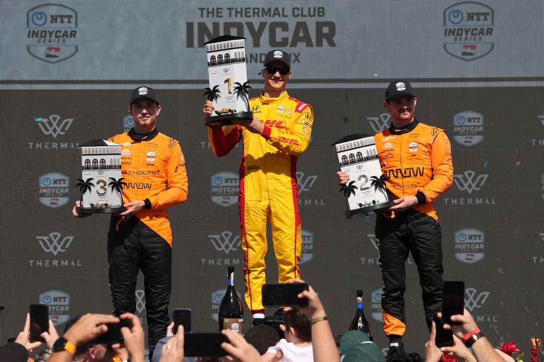 Christian Lundgaard, Arrow McLaren, Alex Palou, Chip Ganassi Racing, Patricio O'ward, Arrow McLaren