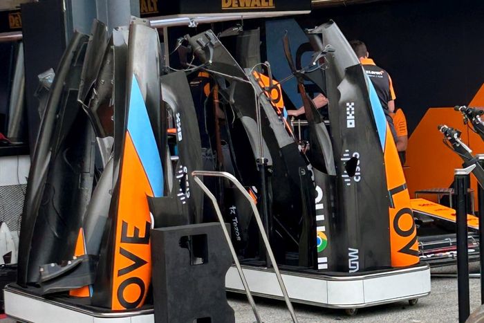 Detalle de la carrocería del McLaren MCL60