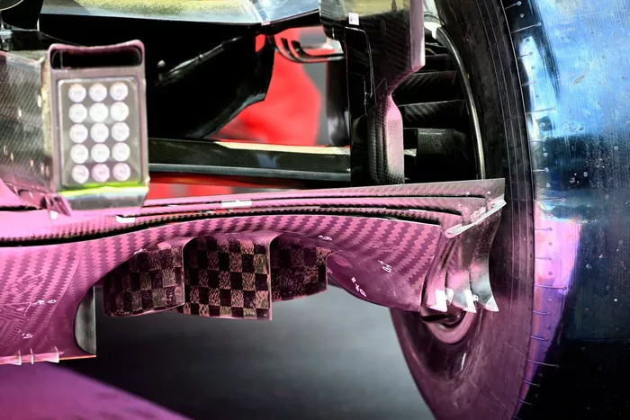 Detalle técnico del Mercedes W12