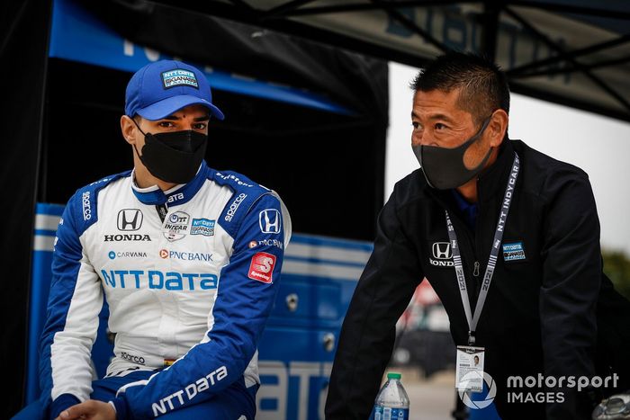 Alex Palou, Chip Ganassi Racing Honda, Roger Yasukawa