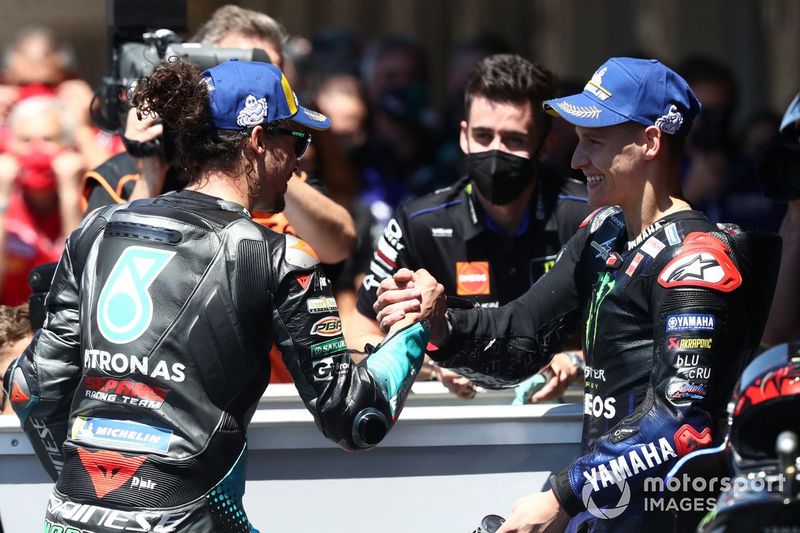Franco Morbidelli, Petronas Yamaha SRT, Fabio Quartararo, Yamaha Factory Racing