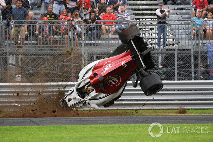 El accidente de Marcus Ericsson, Sauber C37
