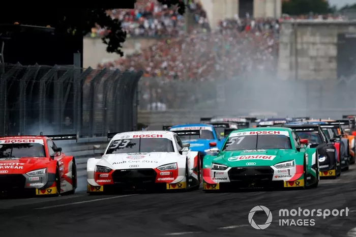 René Rast, Audi Sport Team Rosberg, Audi RS 5 DTM, Nico Müller, Audi Sport Team Abt Sportsline, Audi RS 5 DTM en la salida
